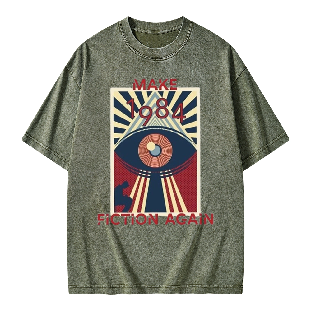 Pagewings Nineteen Eighty-Four Unisex Washed T-shirt