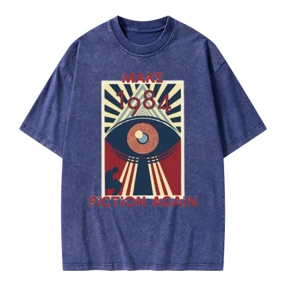 Pagewings Nineteen Eighty-Four Unisex Washed T-shirt