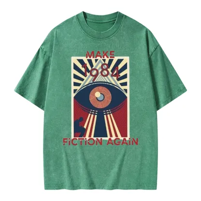 Pagewings Nineteen Eighty-Four Unisex Washed T-shirt