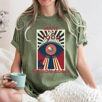Pagewings Nineteen Eighty-Four Unisex Washed T-shirt