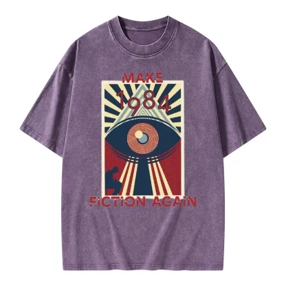 Pagewings Nineteen Eighty-Four Unisex Washed T-shirt