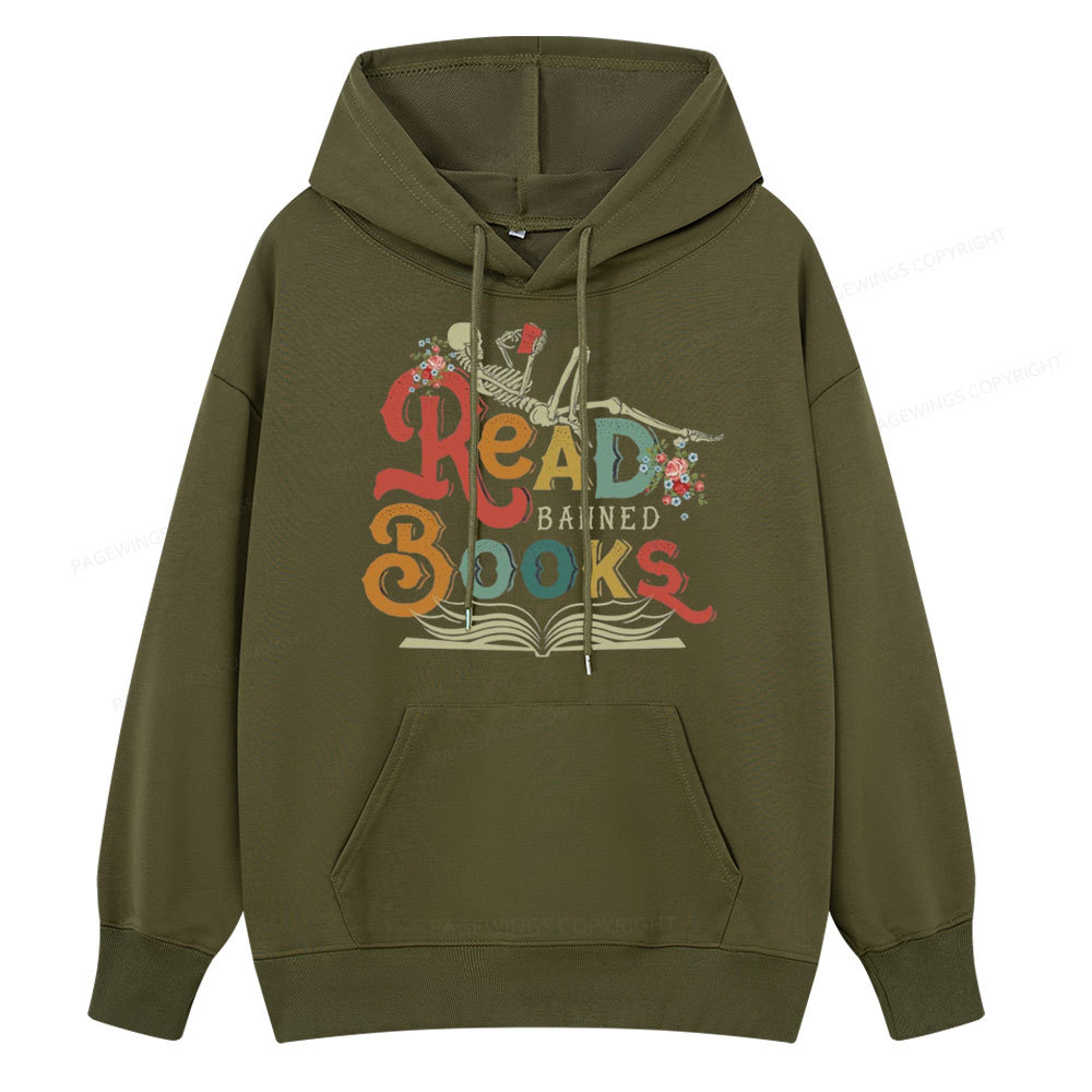Pagewings Read Banned Books Unisex Classic Hoodie