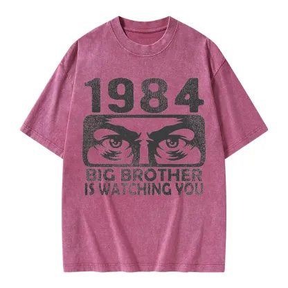 Pagewings Big Brother is Watching You Unisex Washed T-shirt