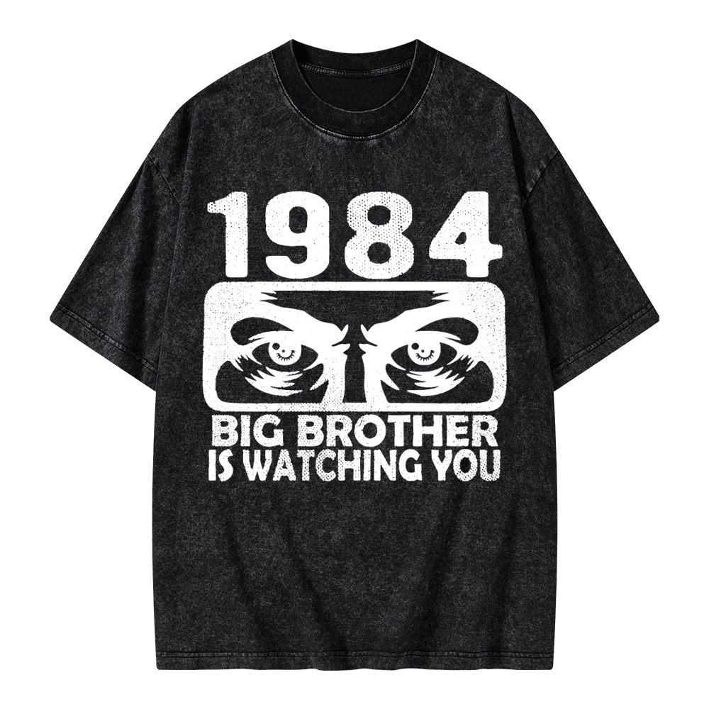 Pagewings Big Brother is Watching You Unisex Washed T-shirt