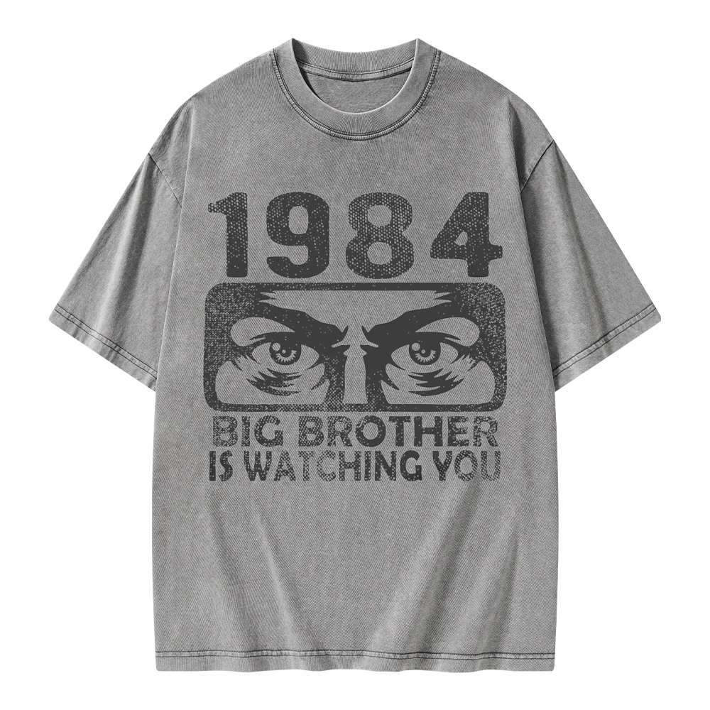 Pagewings Big Brother is Watching You Unisex Washed T-shirt