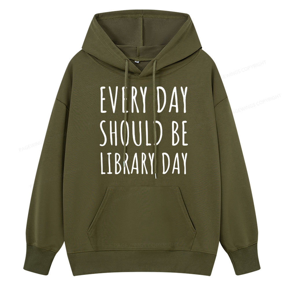 Pagewings Library Day Media Specialist Unisex Classic Hoodie