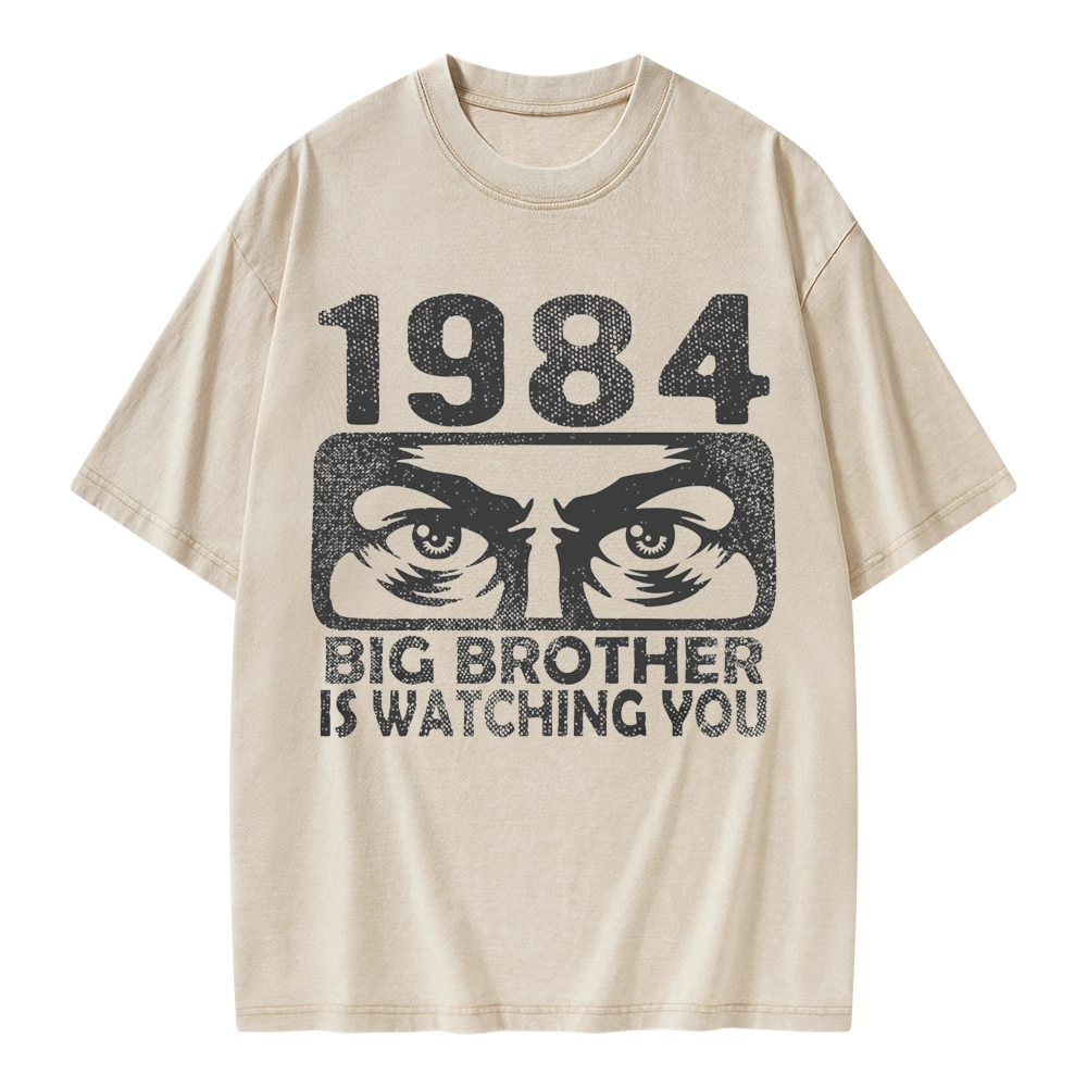 Pagewings Big Brother is Watching You Unisex Washed T-shirt