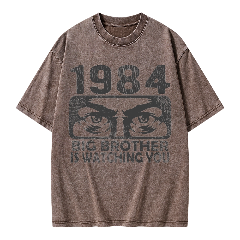 Pagewings Big Brother is Watching You Unisex Washed T-shirt
