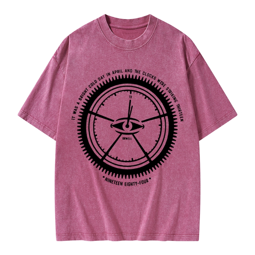 Pagewings Nineteen Eighty-Four Unisex Washed T-shirt