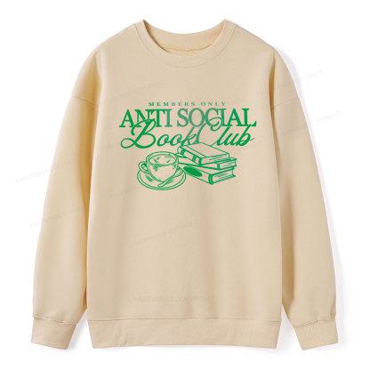 Pagewings Anti Social Book Club Unisex Classic Sweatshirt