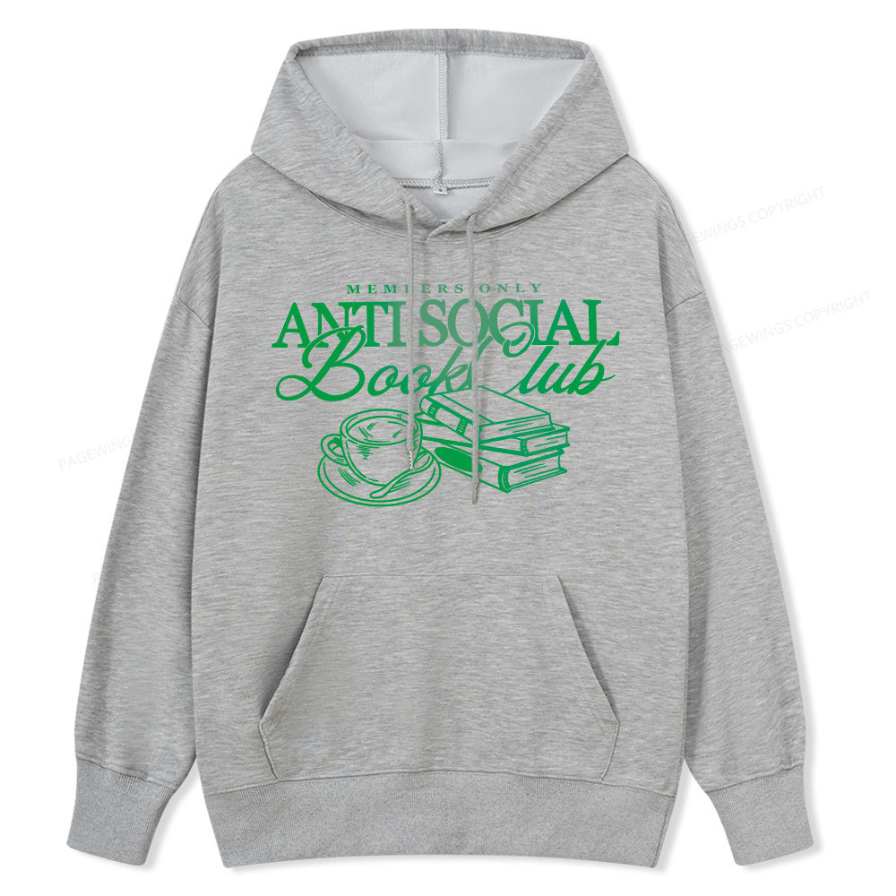 Pagewings Anti Social Book Club Unisex Classic Hoodie