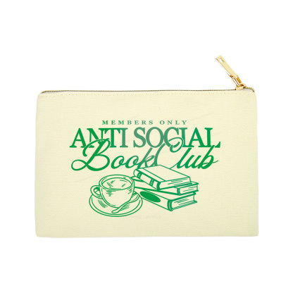 Pagewings Anti Social Book Club Pouch