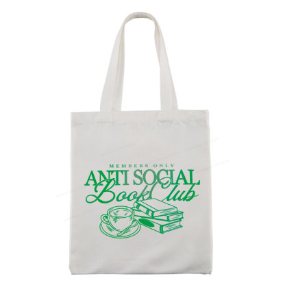 Pagewings Anti Social Book Club Tote Bag