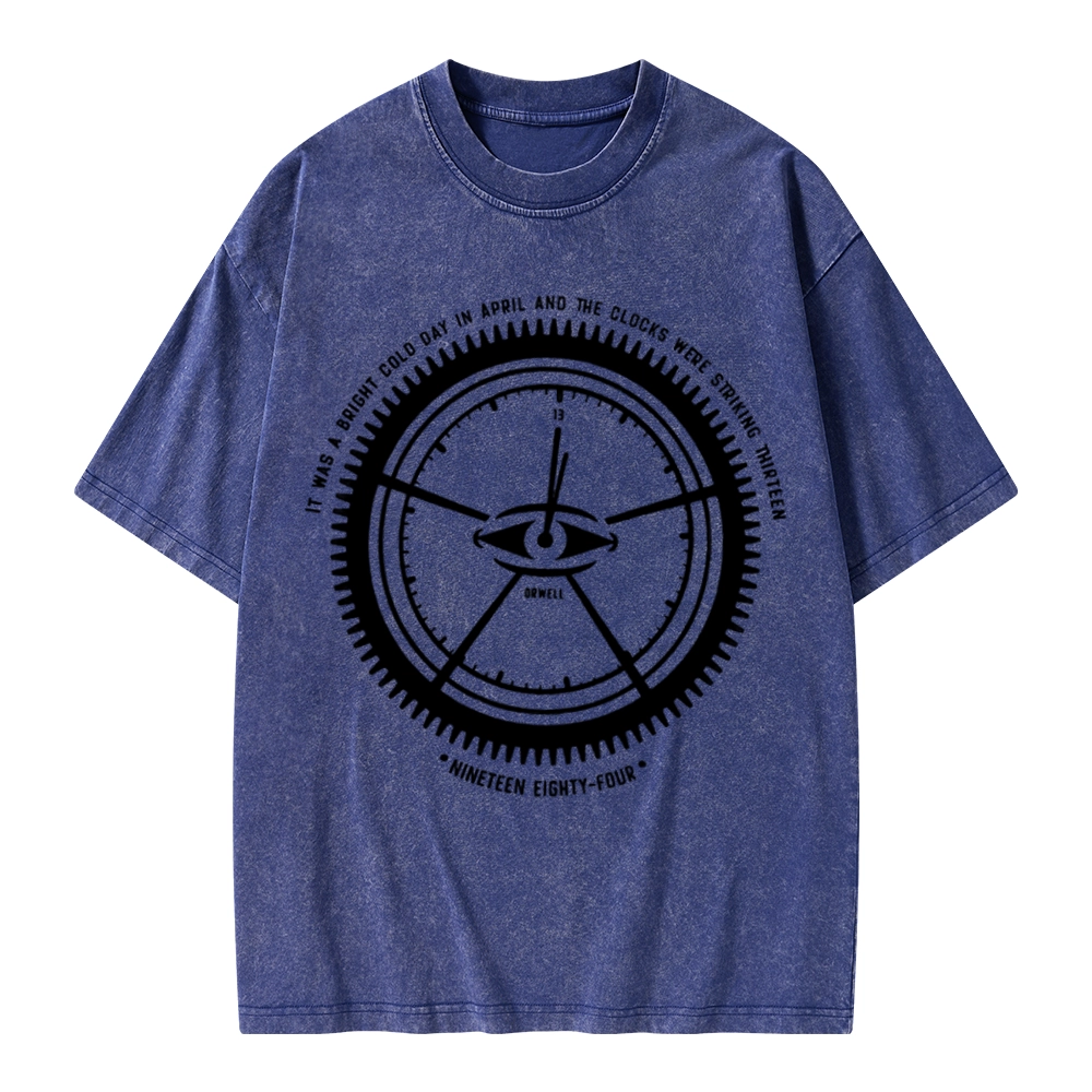 Pagewings Nineteen Eighty-Four Unisex Washed T-shirt