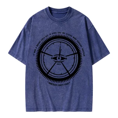 Pagewings Nineteen Eighty-Four Unisex Washed T-shirt