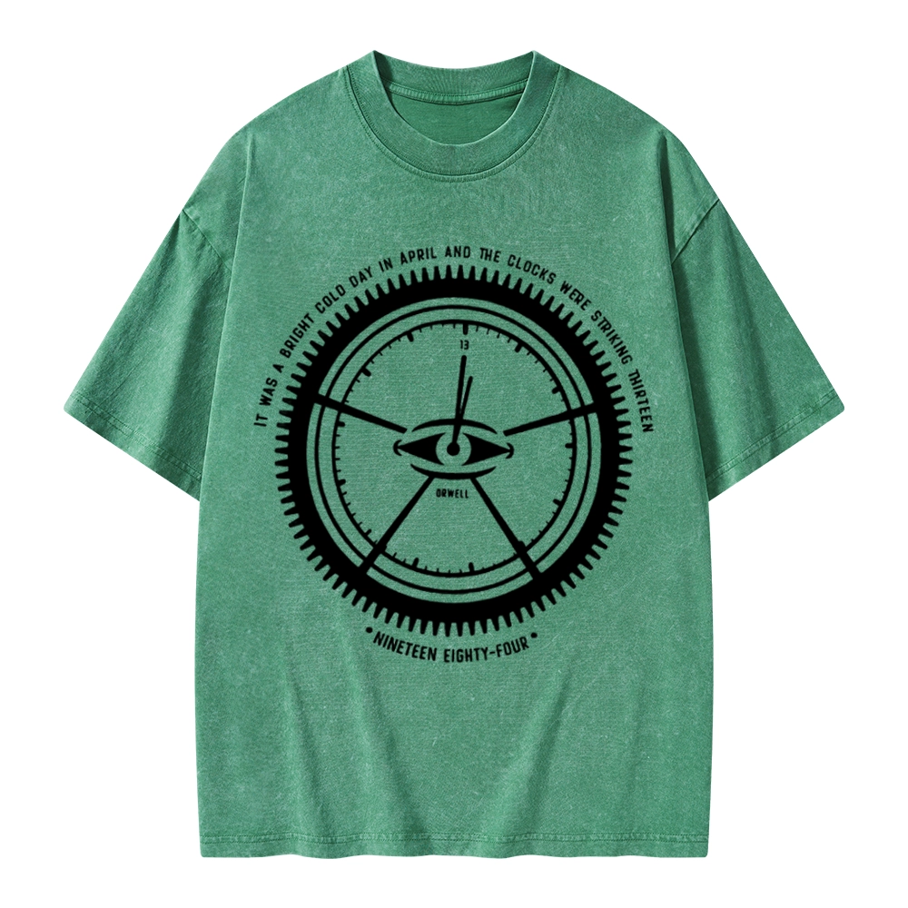 Pagewings Nineteen Eighty-Four Unisex Washed T-shirt