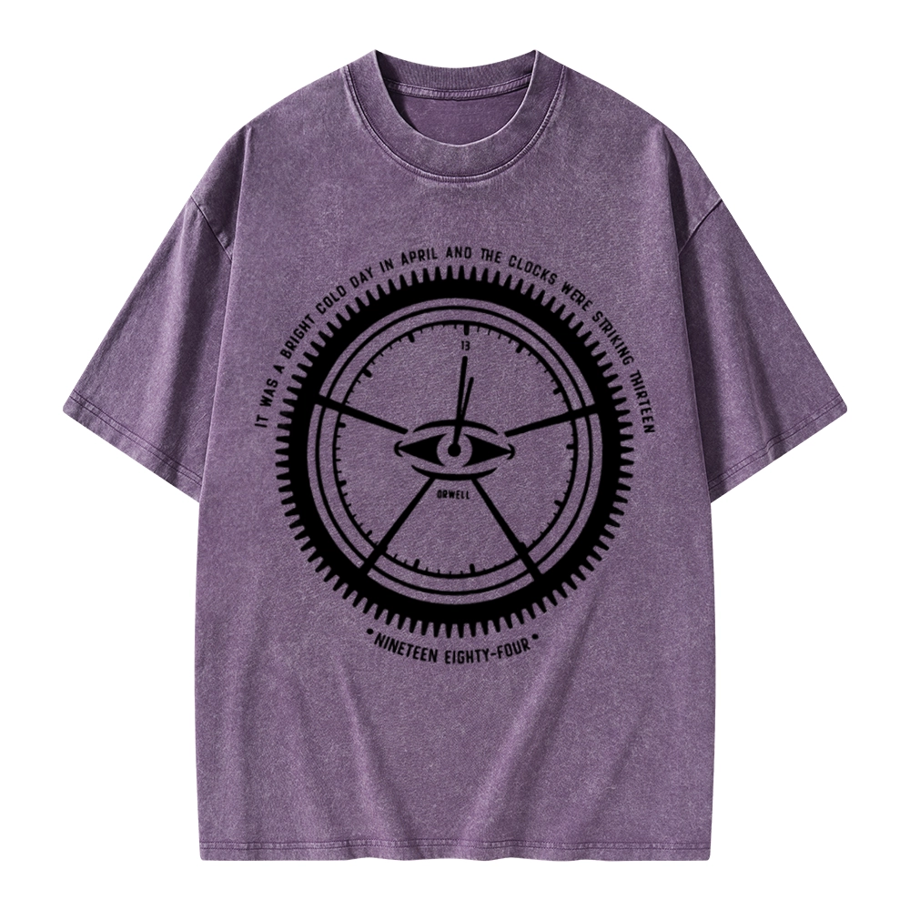 Pagewings Nineteen Eighty-Four Unisex Washed T-shirt