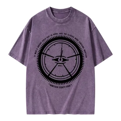 Pagewings Nineteen Eighty-Four Unisex Washed T-shirt
