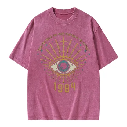 Pagewings George Orwell 1984 Unisex Washed T-shirt