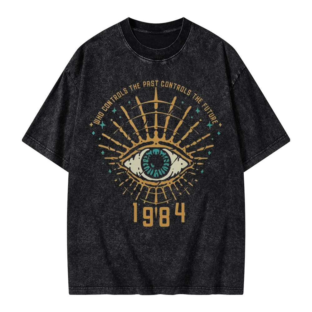 Pagewings George Orwell 1984 Unisex Washed T-shirt