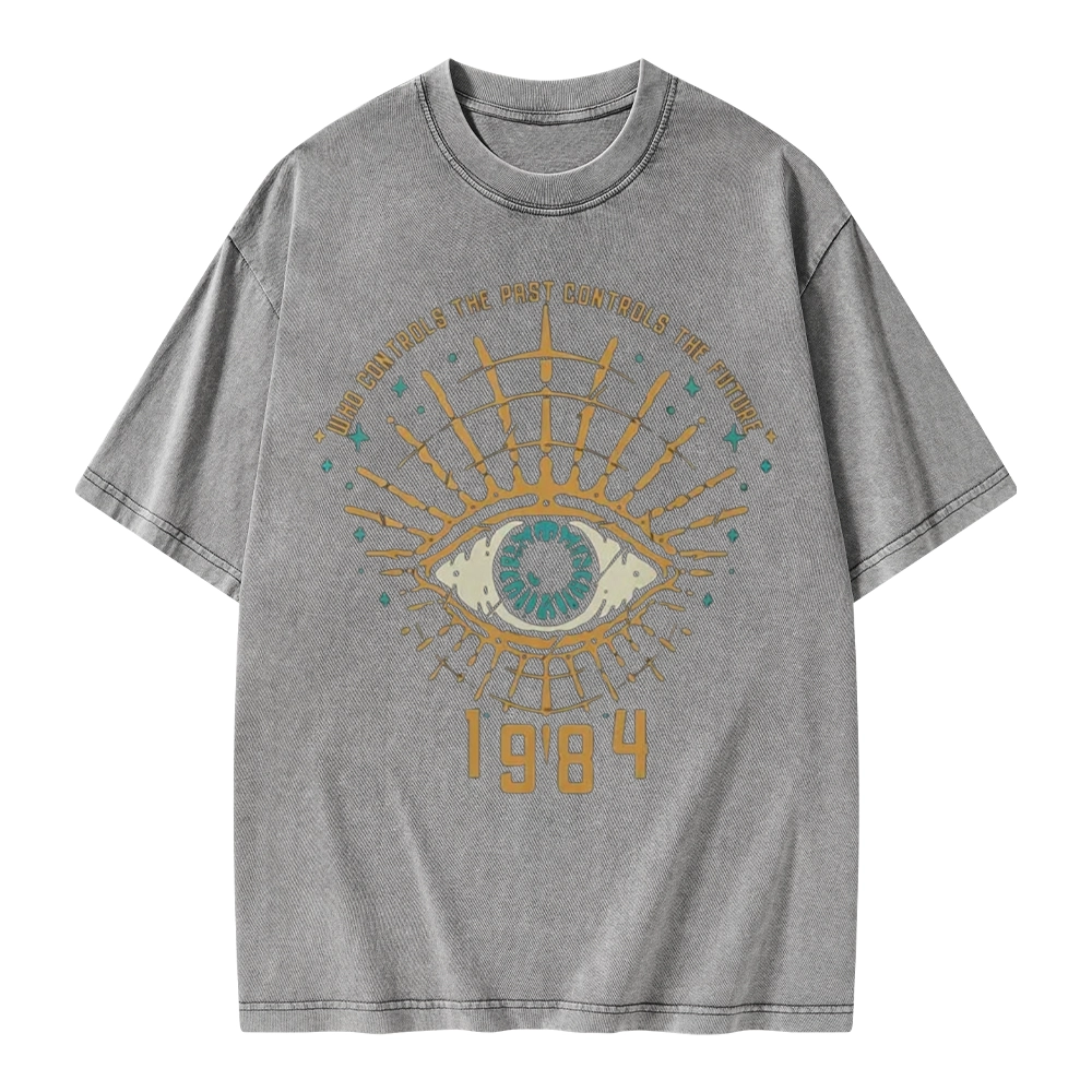 Pagewings George Orwell 1984 Unisex Washed T-shirt