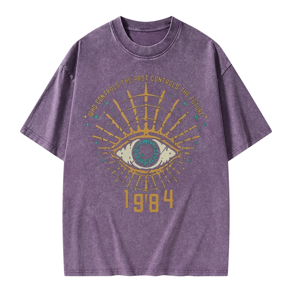 Pagewings George Orwell 1984 Unisex Washed T-shirt