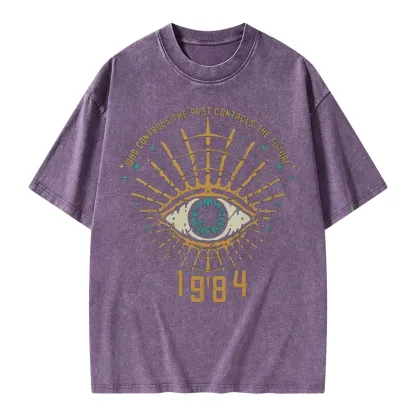 Pagewings George Orwell 1984 Unisex Washed T-shirt