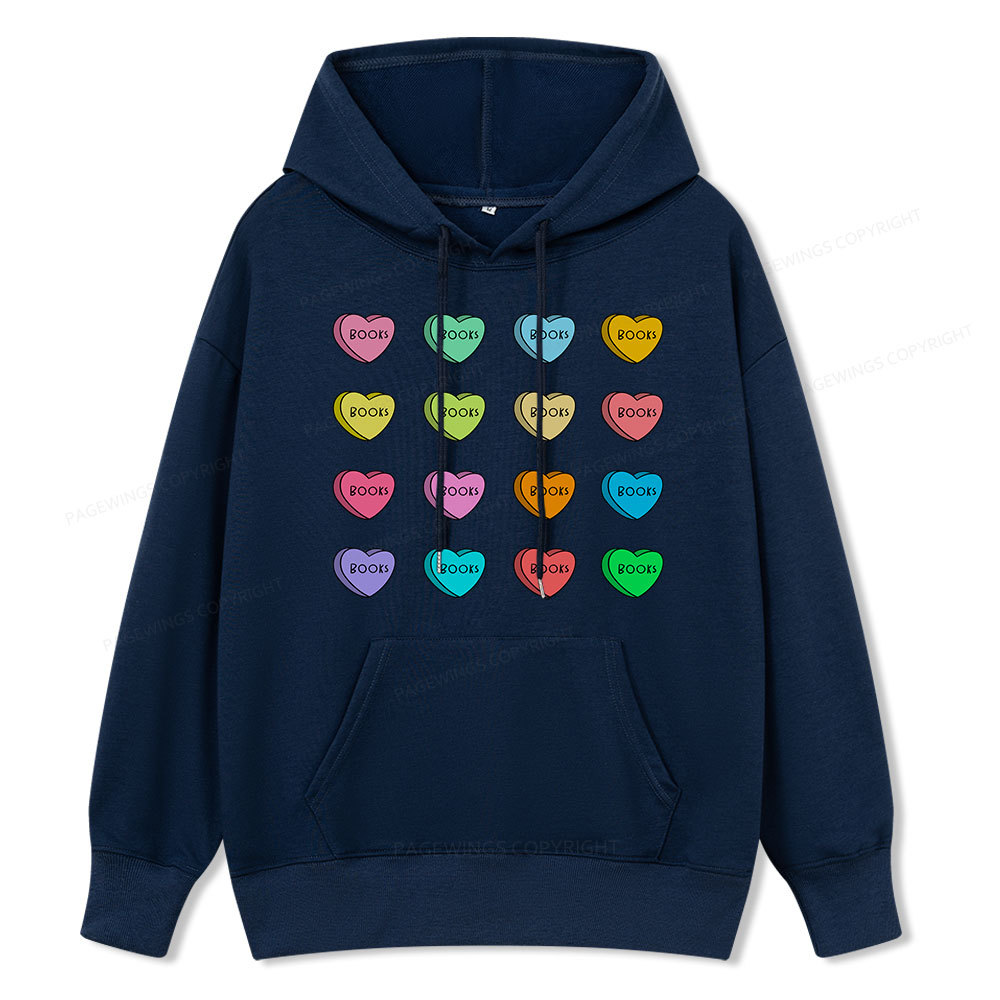 Pagewings Valentine's Day Librarian Unisex Classic Hoodie