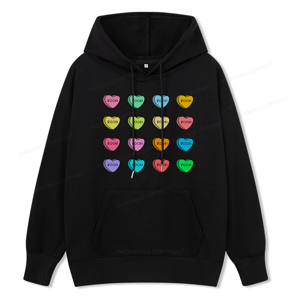 Pagewings Valentine's Day Librarian Unisex Classic Hoodie