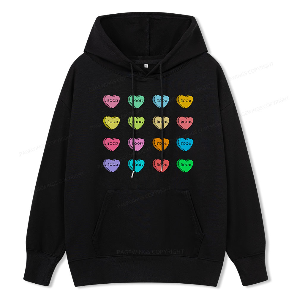 Pagewings Valentine's Day Librarian Unisex Classic Hoodie