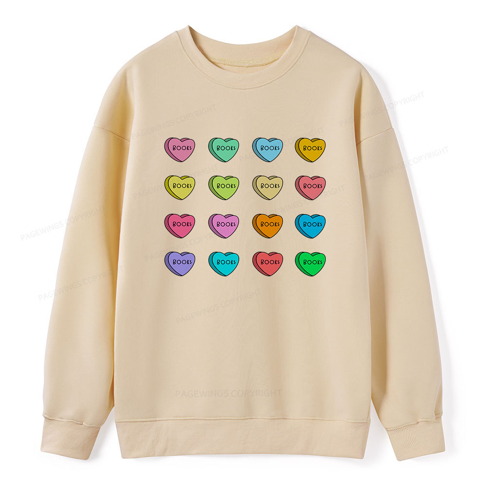 Pagewings Valentine's Day Librarian Unisex Classic Sweatshirt