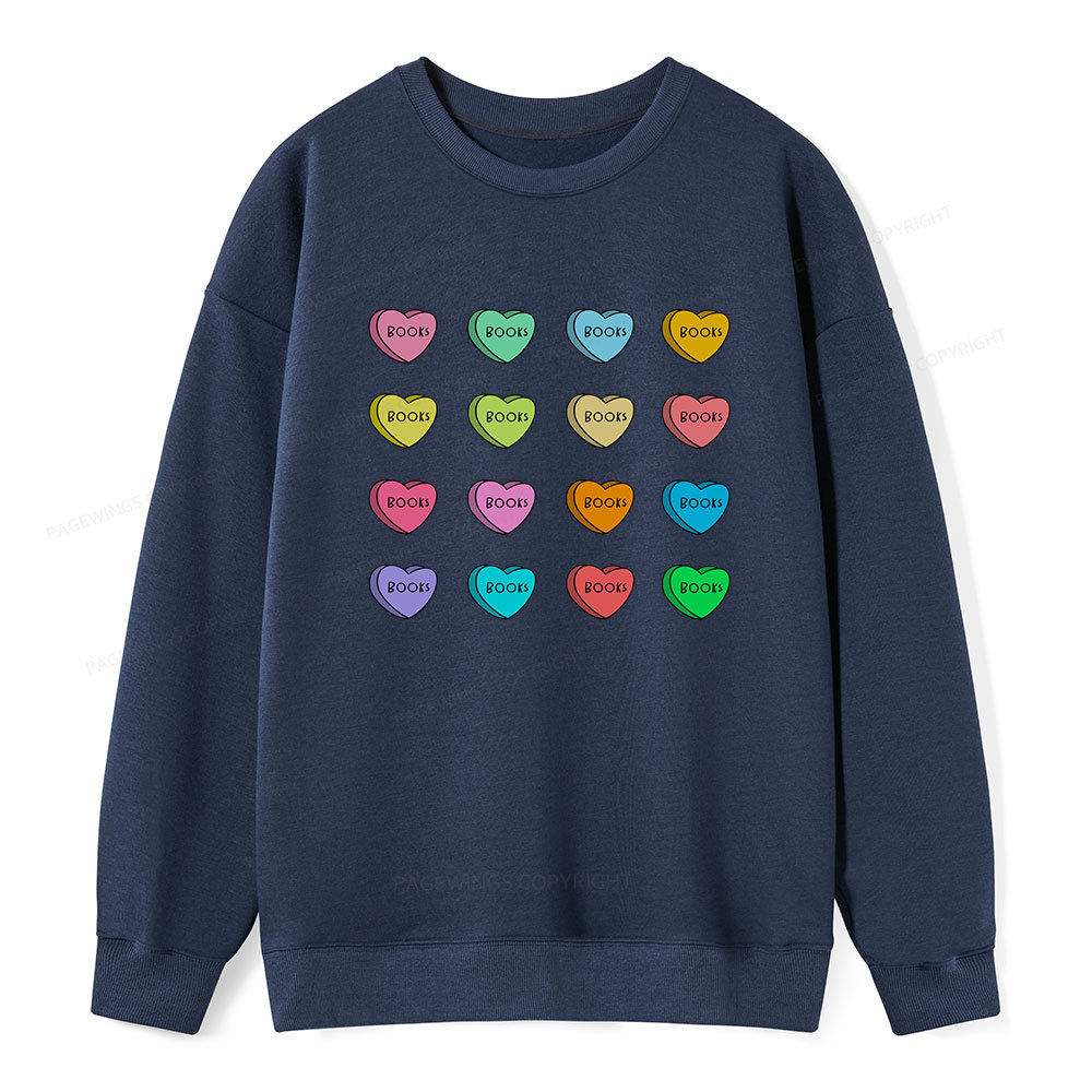 Pagewings Valentine's Day Librarian Unisex Classic Sweatshirt