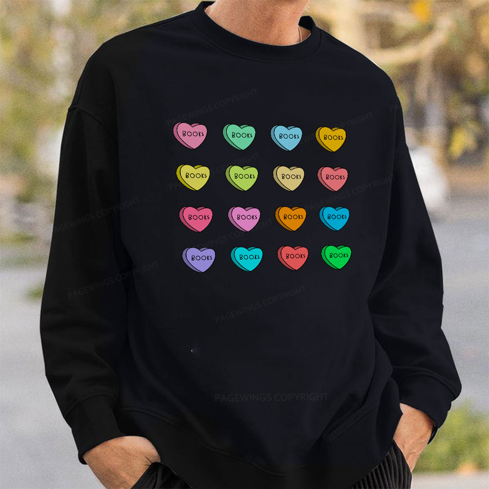 Pagewings Valentine's Day Librarian Unisex Classic Sweatshirt