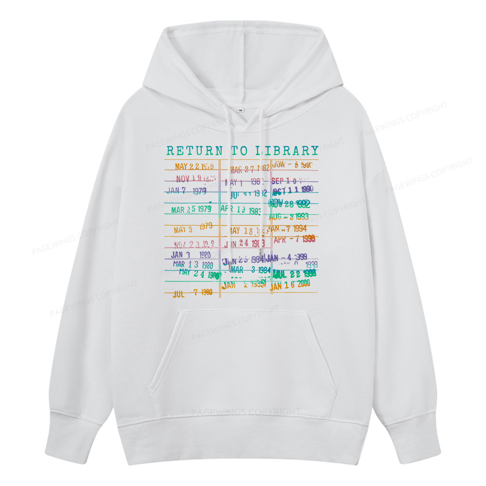 Pagewing Vintage Library Rainbow Unisex Classic Hoodie
