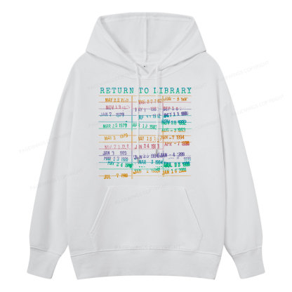Pagewing Vintage Library Rainbow Unisex Classic Hoodie