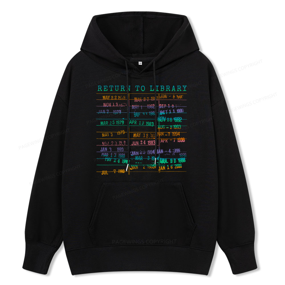 Pagewing Vintage Library Rainbow Unisex Classic Hoodie