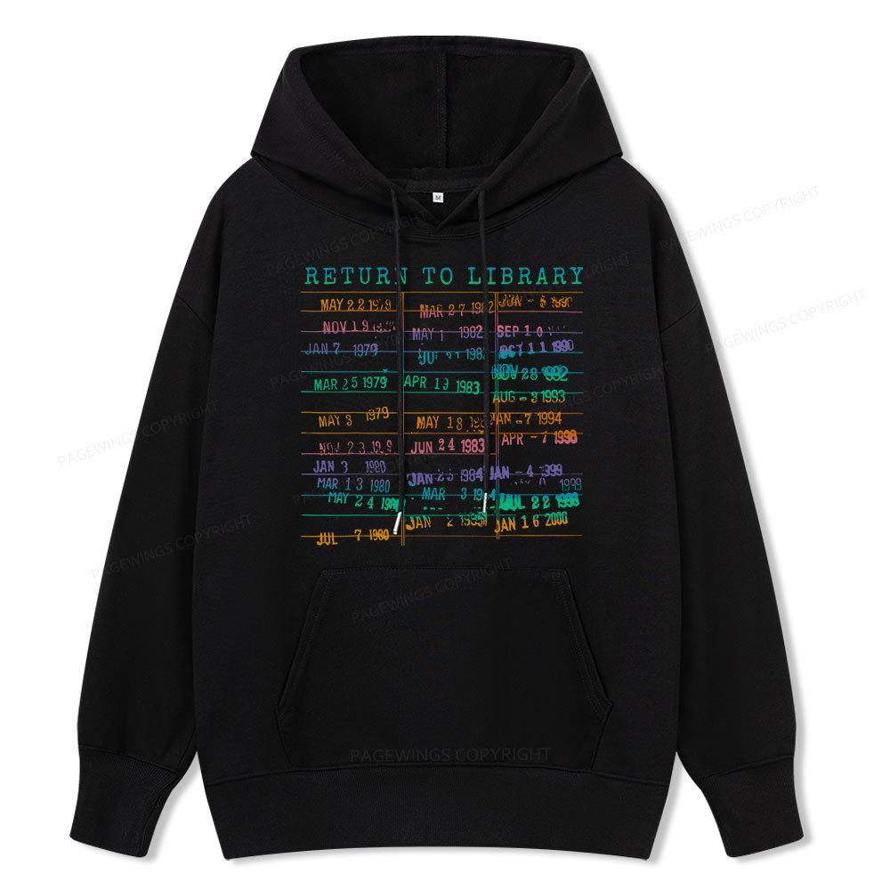 Pagewing Vintage Library Rainbow Unisex Classic Hoodie
