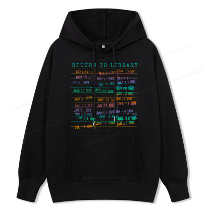 Pagewing Vintage Library Rainbow Unisex Classic Hoodie