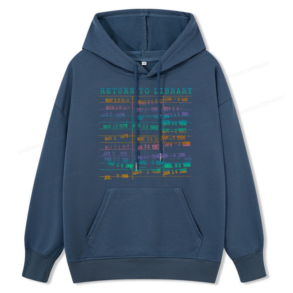 Pagewing Vintage Library Rainbow Unisex Classic Hoodie