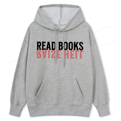 Pagewings Raise Hell Read Books  Unisex Classic Hoodie