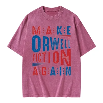 Pagewings 1984 Book Unisex Washed T-shirt