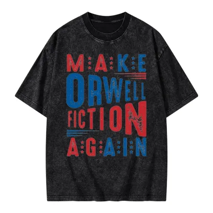 Pagewings 1984 Book Unisex Washed T-shirt