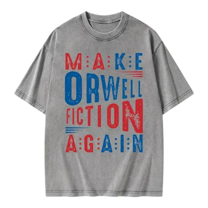 Pagewings 1984 Book Unisex Washed T-shirt