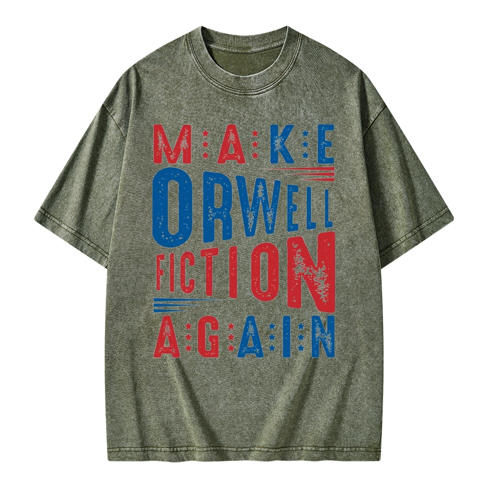 Pagewings 1984 Book Unisex Washed T-shirt