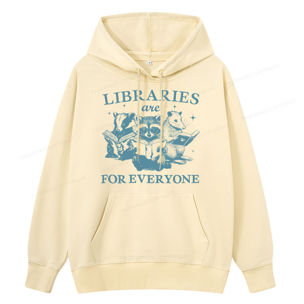 Pagewings Libraries Are For Everyone Unisex Classic Hoodie