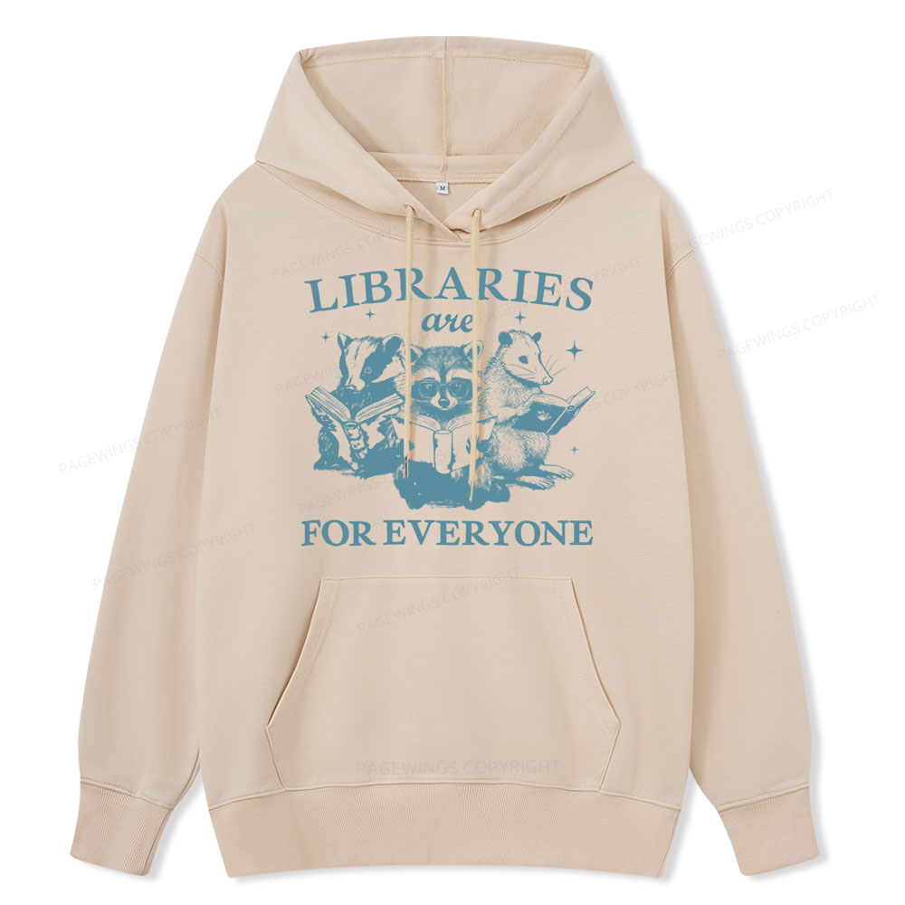 Pagewings Libraries Are For Everyone Unisex Classic Hoodie
