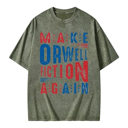 Pagewings 1984 Book Unisex Washed T-shirt