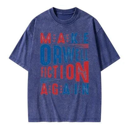 Pagewings 1984 Book Unisex Washed T-shirt
