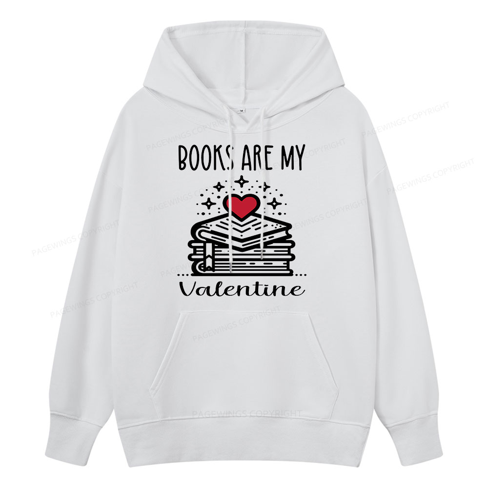 Pagewings Books are My Valentine Unisex Classic Hoodie