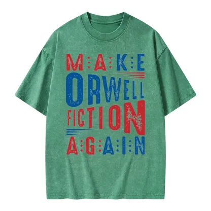 Pagewings 1984 Book Unisex Washed T-shirt